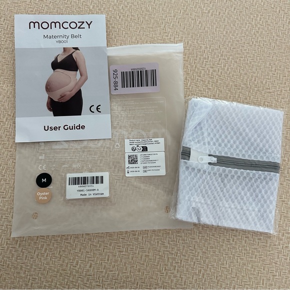 Momcozy Pregnancy Belly Band MEDIUM Invisible Comfort Maternity Oyster Pink NEW - Picture 10 of 12
